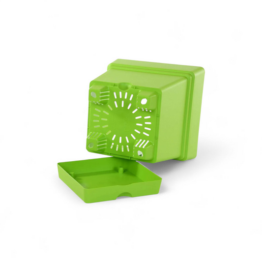 وعاء نبات مربع مقاس 18×20 (اخضر)