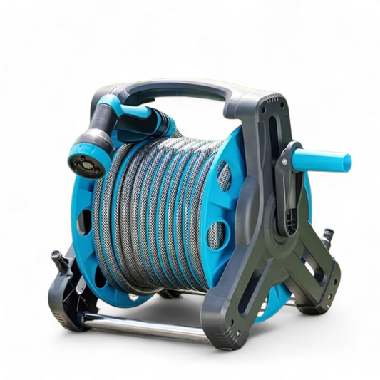 بكرة خرطوم مياه (20متر) مع مسدس متعدد الاشكال