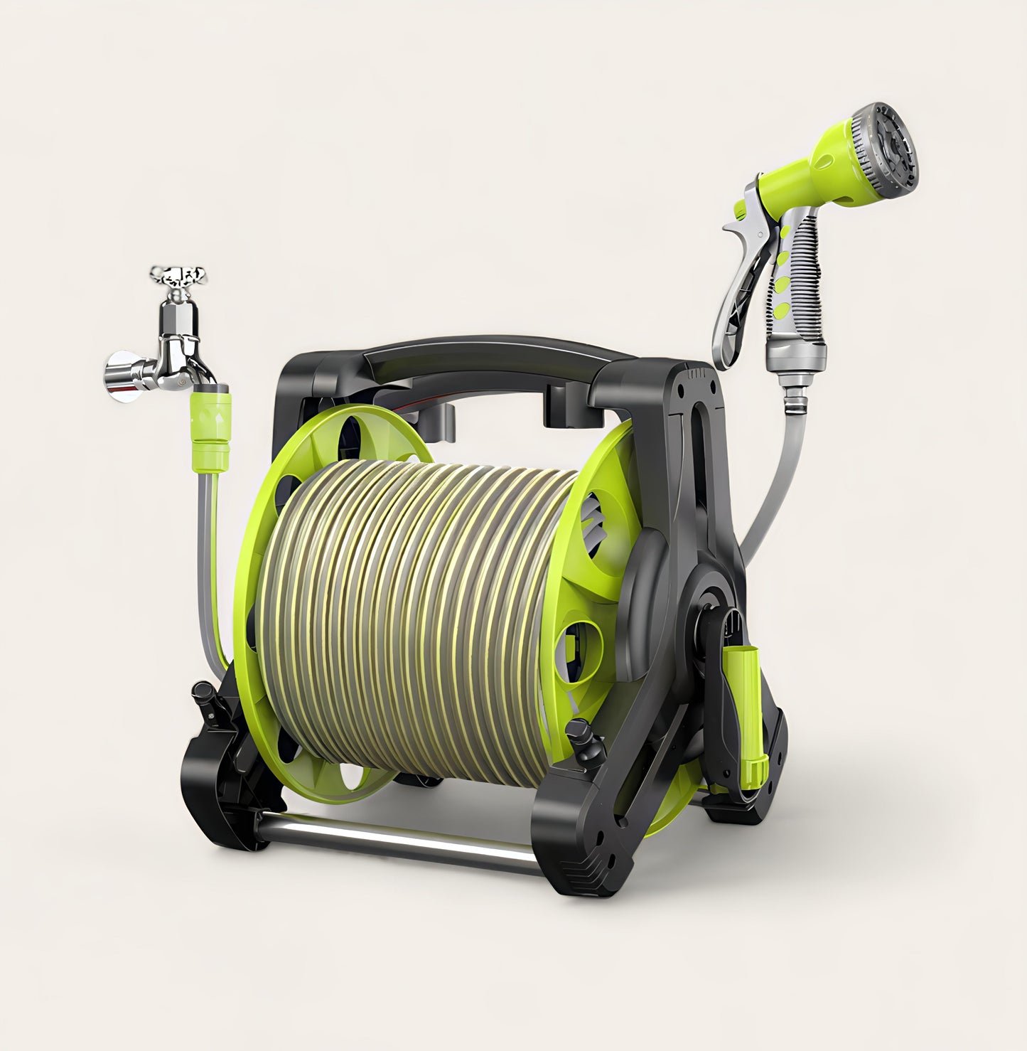 بكرة خرطوم مياه 30 متر مع رشاش متعدد الاستخدام