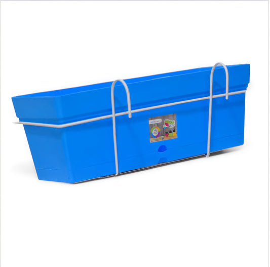 حوض زراع 50سم (ازرق)مع حامل للبلكونه