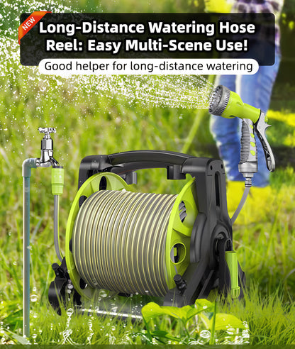 بكرة خرطوم مياه 30 متر مع رشاش متعدد الاستخدام