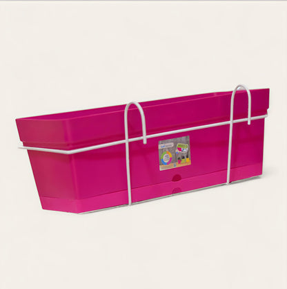 حوض زراعة 50سم مع حامل للبلكونة