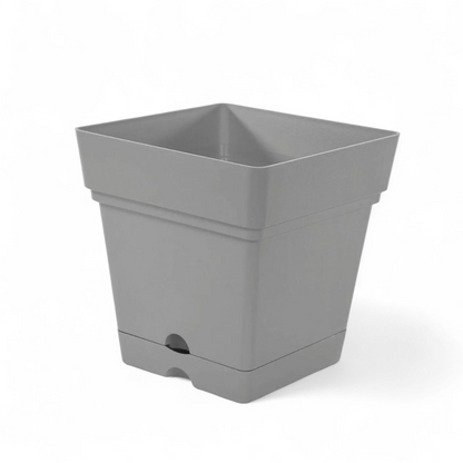 وعاء نبات مربع مقاس 18×20 (رمادي)