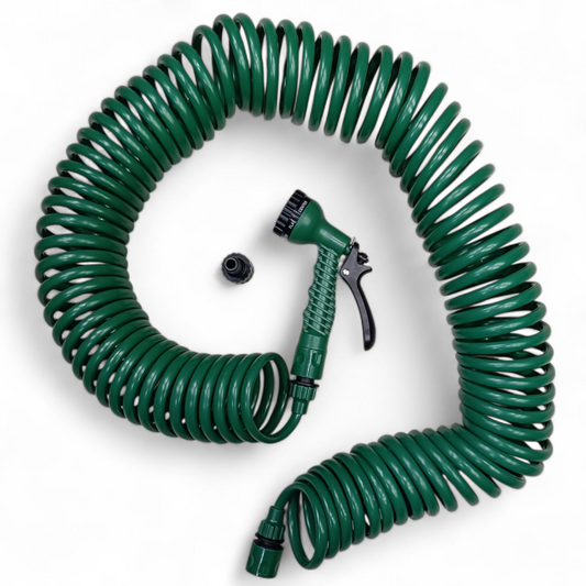 خرطوم مياه (20متر) حلزوني مع مسدس متعدد الاشكال