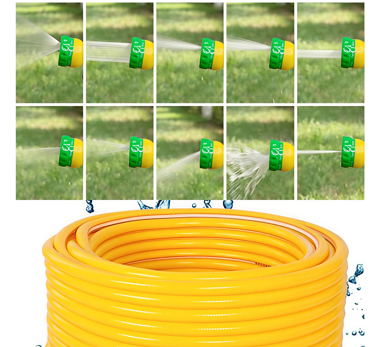 بكرة خرطوم مياه (20متر) مع مسدس  10انماط للرش
