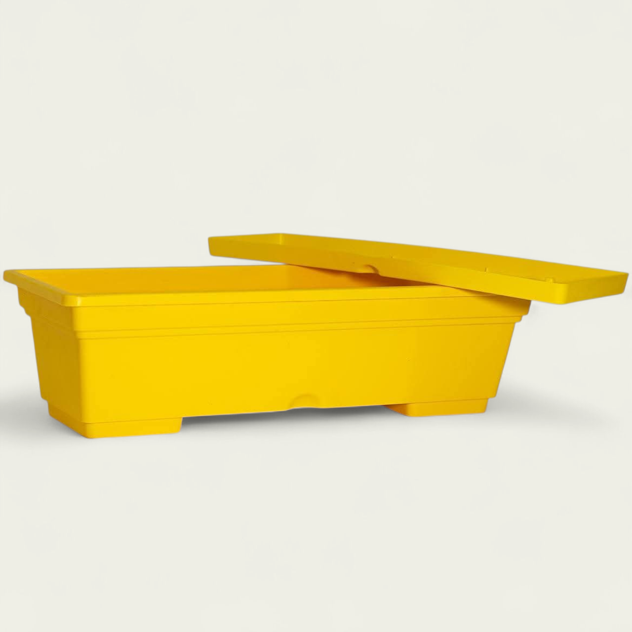 حوض زرع مستطيل 50سم (اصفر)