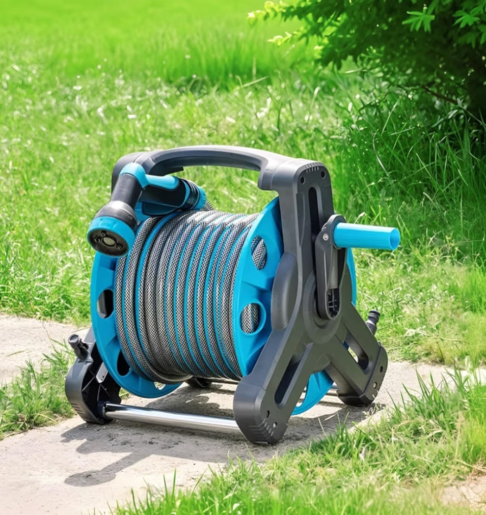 بكرة خرطوم مياه (20متر) مع مسدس متعدد الاشكال