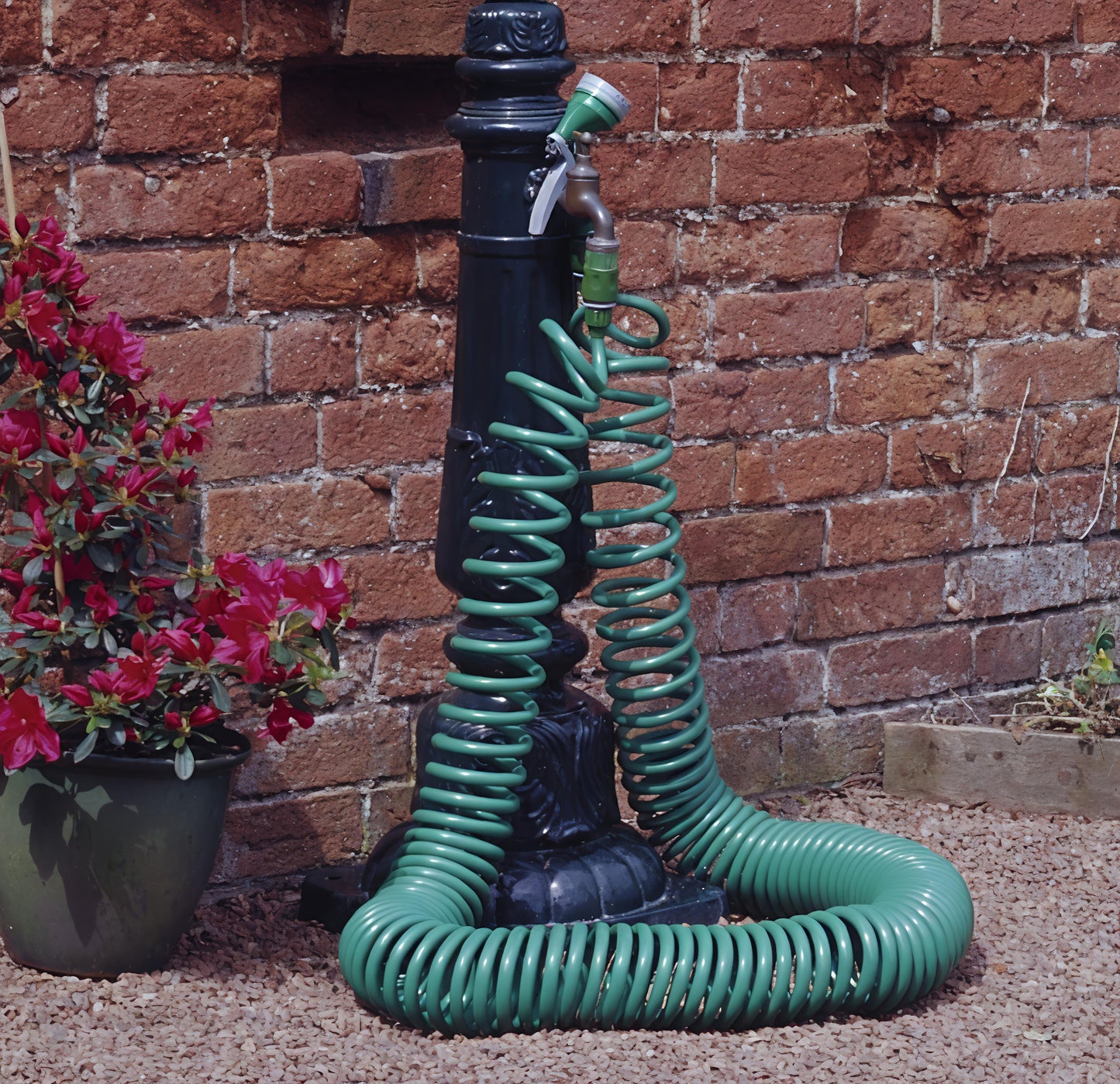 خرطوم مياه (20متر) حلزوني مع مسدس متعدد الاشكال