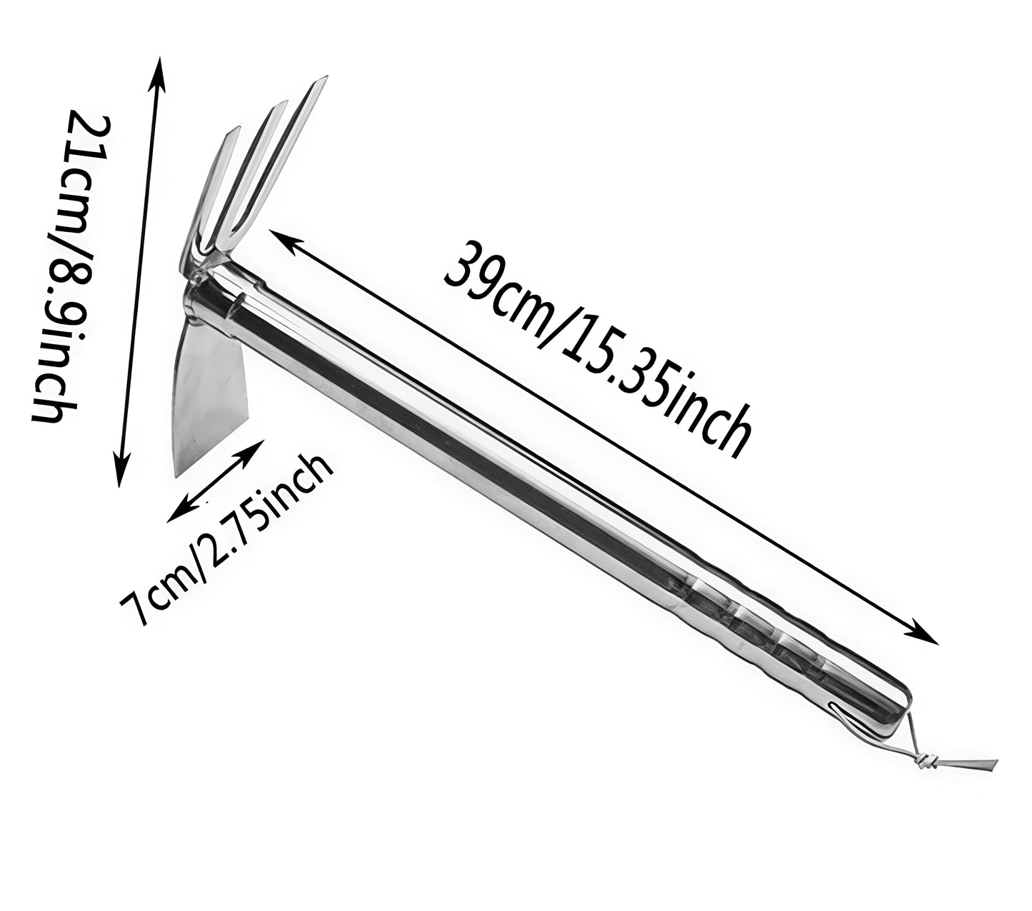 مجرفة يدوية 2في1 (شوكة+فآس)