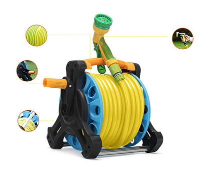 بكرة خرطوم مياه (20متر) مع مسدس  10انماط للرش