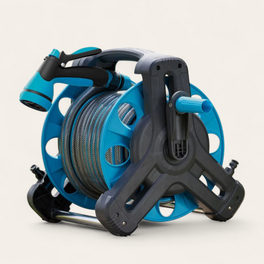 بكرة خرطوم مياه (20متر) مع مسدس متعدد الاشكال